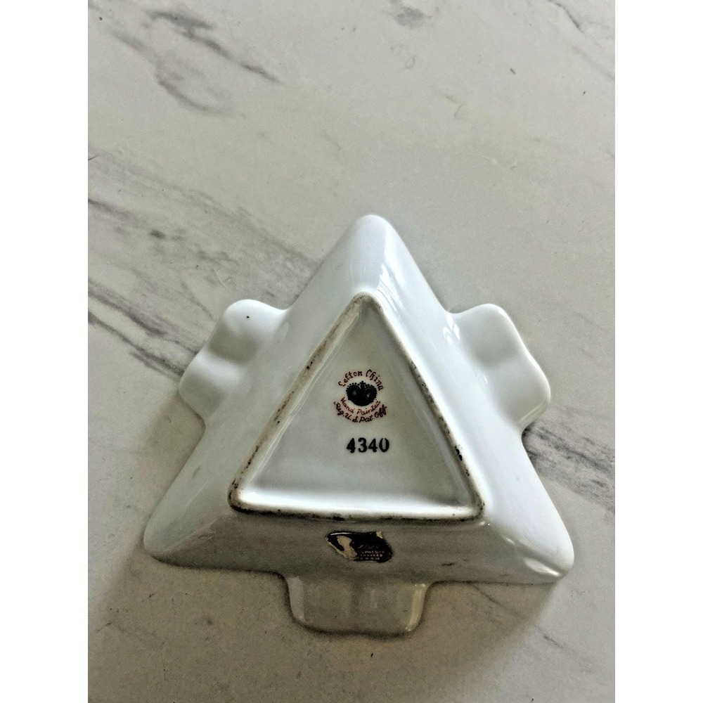 Vintage Lefton Masonic Order of the Eastern Star Triangle Ashtray Dish Ceramic A - Picture 6 of 7
